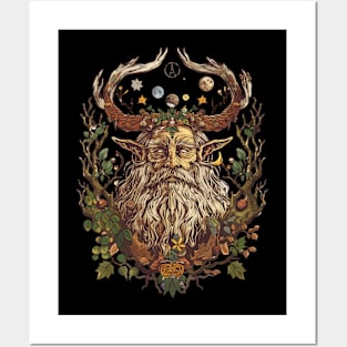 Wiccan Pagan God Posters and Art